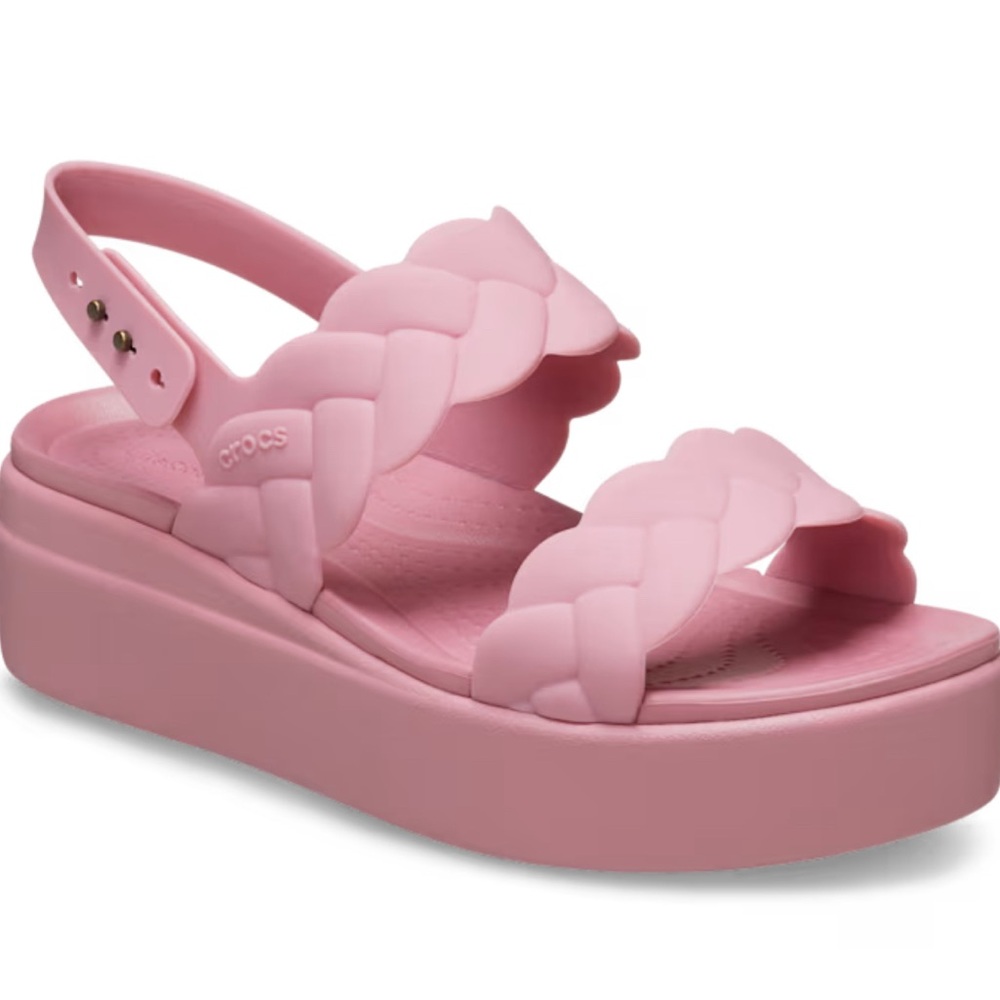 Crocs Women's Pink Platform Sandals